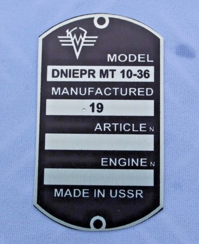 Dnepr plaque de - plaque,