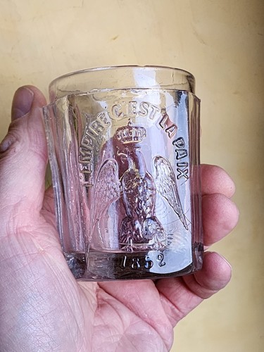 Rare 1852 verre napoleon - rare,