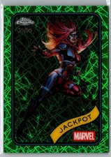 2025 Topps Chrome Marvel #81 Jackpot Hulk Green Lazer /99