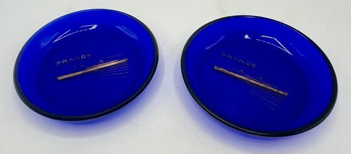 Lot coupelles verre bleu - lot,