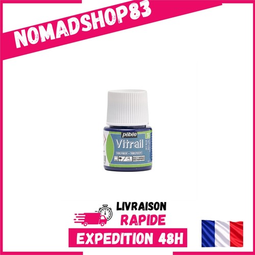 Peinture vitrail pebeo - peinture, bleu