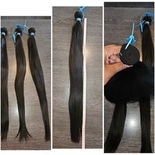 64cm Tissage 100g Cheveux Naturel Noir