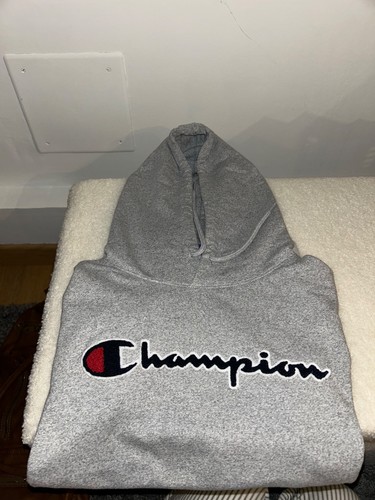 Sweat capuche champion gris - sweat, à