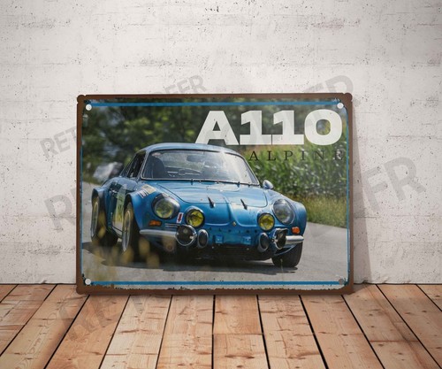 Plaque métal vintage alpine - plaque,