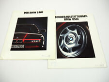 BMW 850i E31 presentation and special equipment 1991 2 brochures
