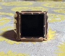 BAGUE CHEVALIÈRE PLAQUÉ OR