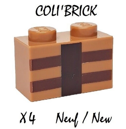 Lego 3004pb123 4x brick - -,