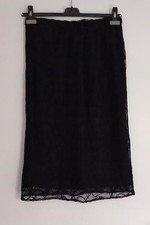 Jupe droite longue dentelle