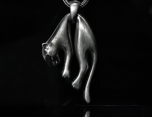 Collier panthère suspendue - , en