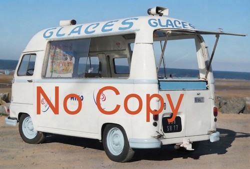 Renault estafette glaces - estafette, "glaces