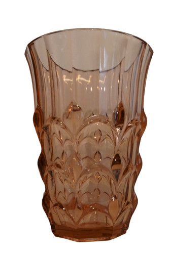 Art glass vase moulded luxval - glass,