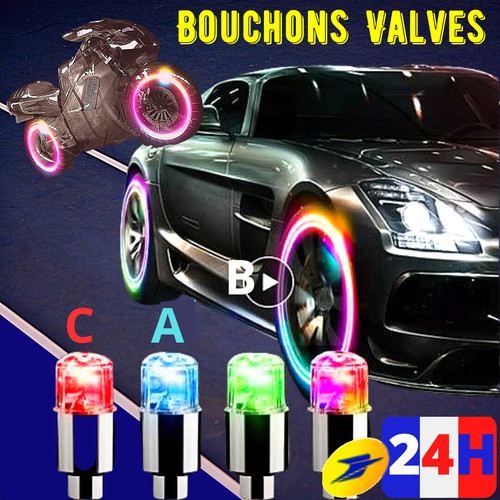 Lot bouchon valve - 2p,