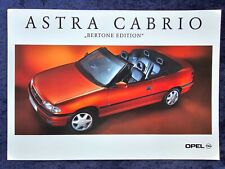 Opel Astra convertible Bertone Edition brochure 1.1995