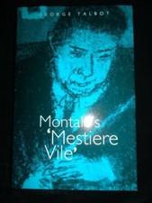 Eugenio Montale's Mestiere Vile Elective Traductions De Anglais 1930s 1940s