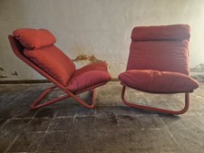 Pair of Cross Armchairs by