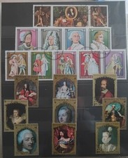 Timbres Oblitérés Thématique Roi Reine De France Poste Aérienne 