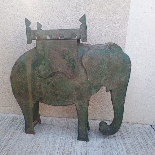Elephant antique acier art - elephant,