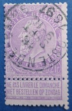 Belgique oblitéré, n°66, 2F