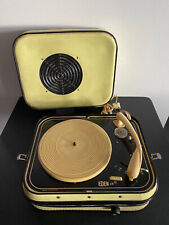 Vintage Ancien TOURNE DISQUE en forme Valise EDEN 18 des Années 1960  110 / 220v