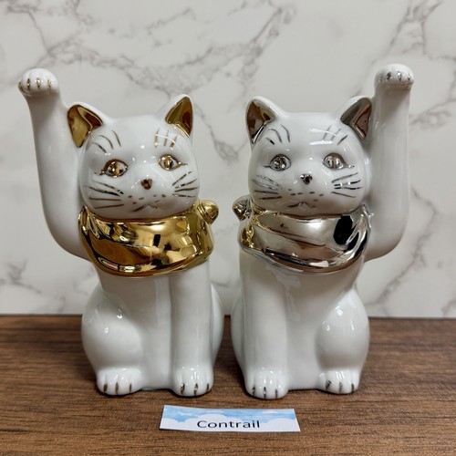 Paire porcelaine maneki - paire, de