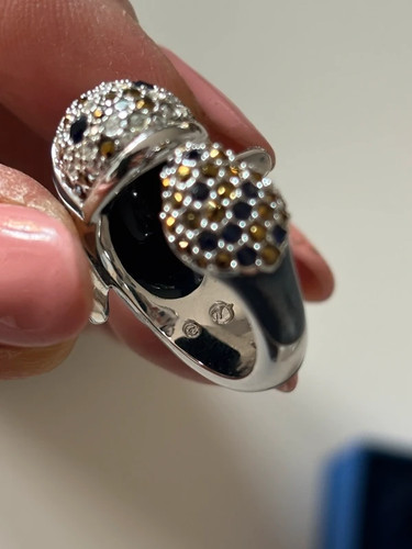 Bague swarovski motif poisson - motif,