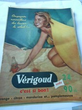 Advertising 1957 Verigoud Soda C'est So Bon!