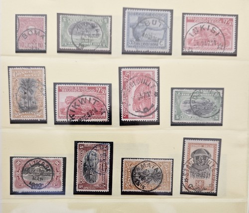 Lot timbres congo belge - congo,