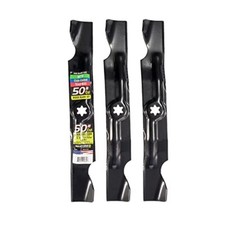 Jeu de 3 lames Maxpower 561545B pour plusieurs 50 po. Cut MTD, Cub Cadet, Tro...