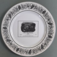 Limoges Deshoulières porcelain plate. Château Lafite-Rothschild. Pauillac.Vin