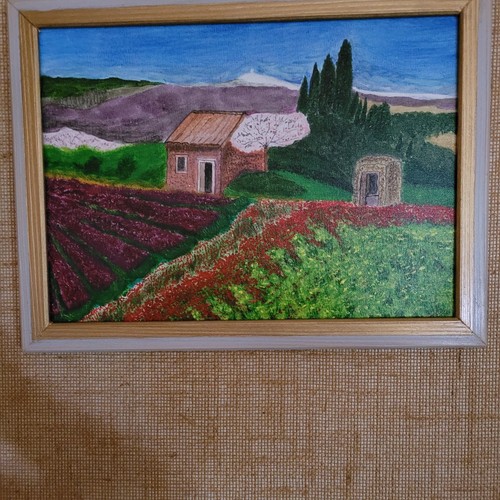 Peinture acrylique sur toile - acrylique,