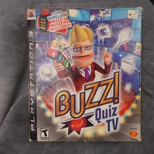 Buzz! Quiz TV PlayStation 3 PS3 Bundle with 4 Wireless Buzzers + USB BCUS-98145