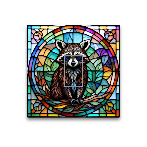 Raton laveur animal vitrail - animal,