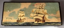 OLD BLACKENED WOODEN NIB ARMADA DECOR MARINE BOATS