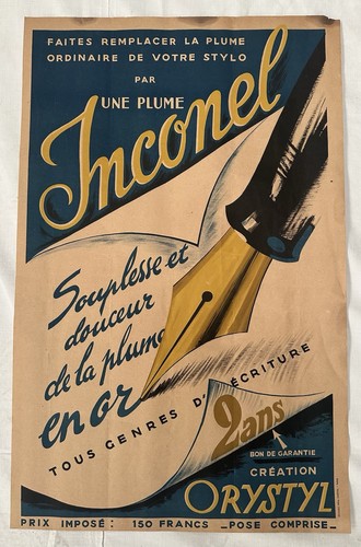 Affiche publicitaire ancienne - affiche,