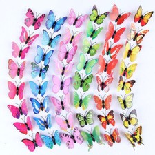 50pcs 3D Wall Sticker Papillon