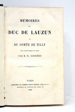 LIVRE ANCIEN BARRIERE MEMOIRES