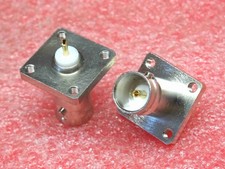 Lot x5 Embase Coaxial BNC Femelle sur Platine Carrée (4E4)