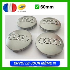 Lot de 4 Centres de roue cache moyeu Gris 60mm AUDI A1 A2 A3 A4 TT