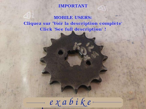Pignon sortie boite pour - de,