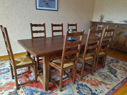 Table fermière chêne - fermière, en