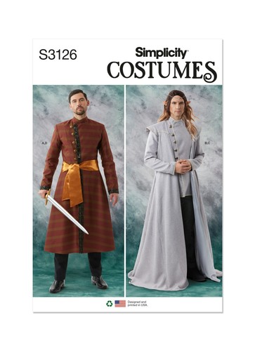 Simplicity 3126 homme costume - homme,
