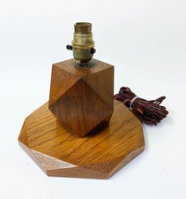 A lovely HEALS wooden ART DECO table lamp 1930's