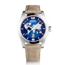 Locman Montre Amerigo Vespucci Homme Modèle Island Logo MARINA MILITARE Toile