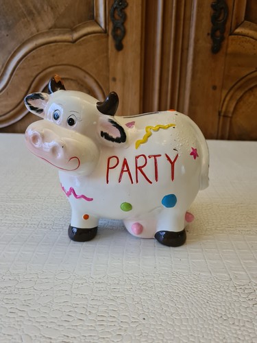 Tirelire vache ceramique - tirelire,
