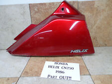 Honda HELIX CN250 A 1986 -96 RED Left Side Body 17500-KS4-750 Scooter Part Out 