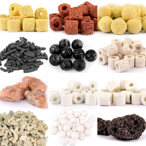 Aquarium filter media in - aquarium, 12-in-1