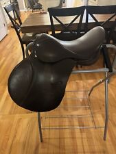 17” Chestnut Brown English Jumping Saddle