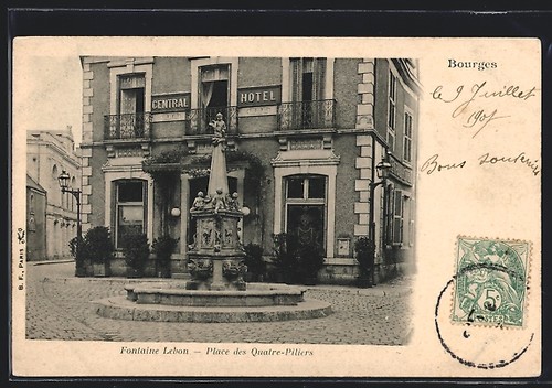 Cpa bourges fontaine lebon - cpa,