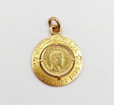 Pendentif antique or 18k