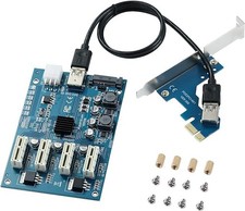 Carte Riser PCIE 1X vers 4
